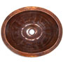 Mexcian Copper Hammered Sinks -- s6011 Oval Greca